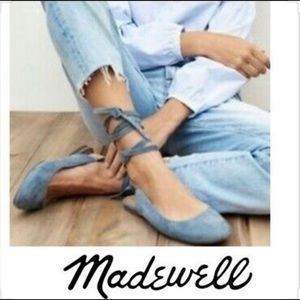 Madewell ballet lace-up flats